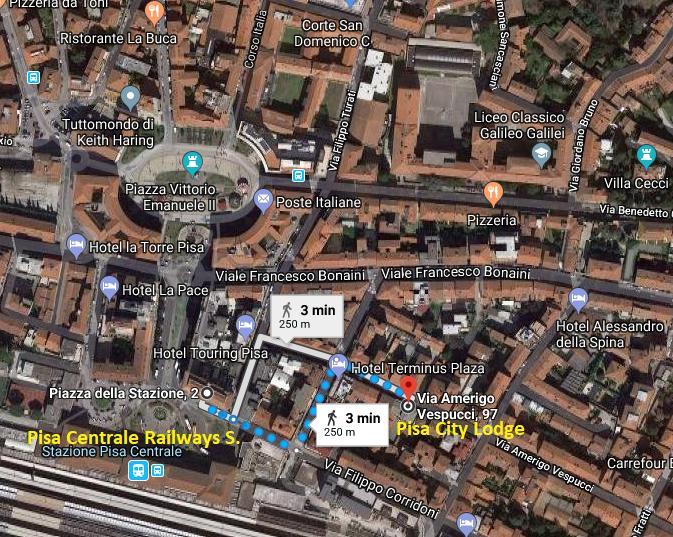 Pisa City Lodge Bagian luar foto